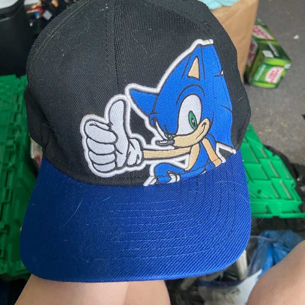 Sonic the Hedgehog Kids Cap - Black and Blue